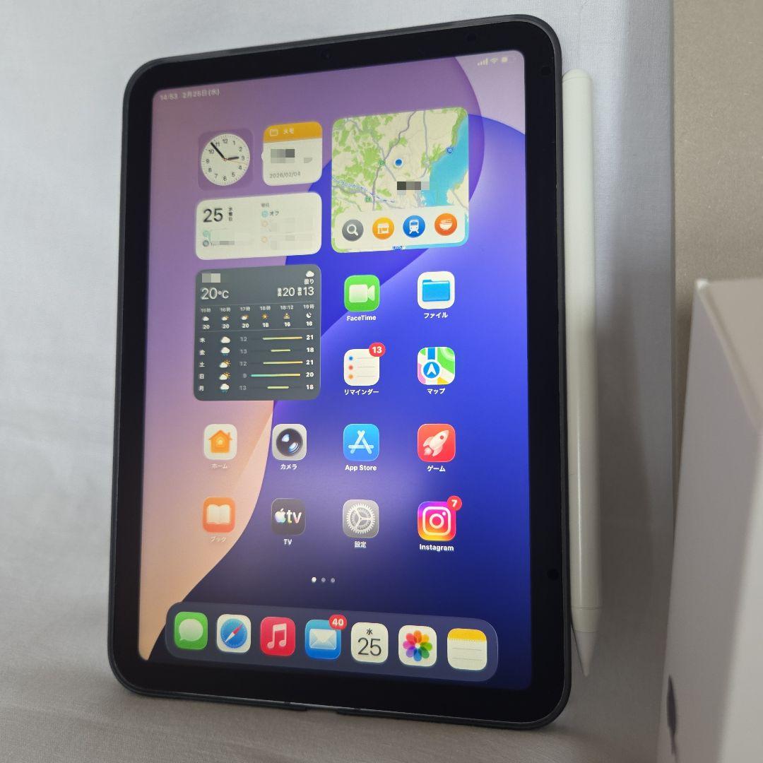 極美品 iPad mini A17 Pro セルラー 保証有 豪華おまけ付