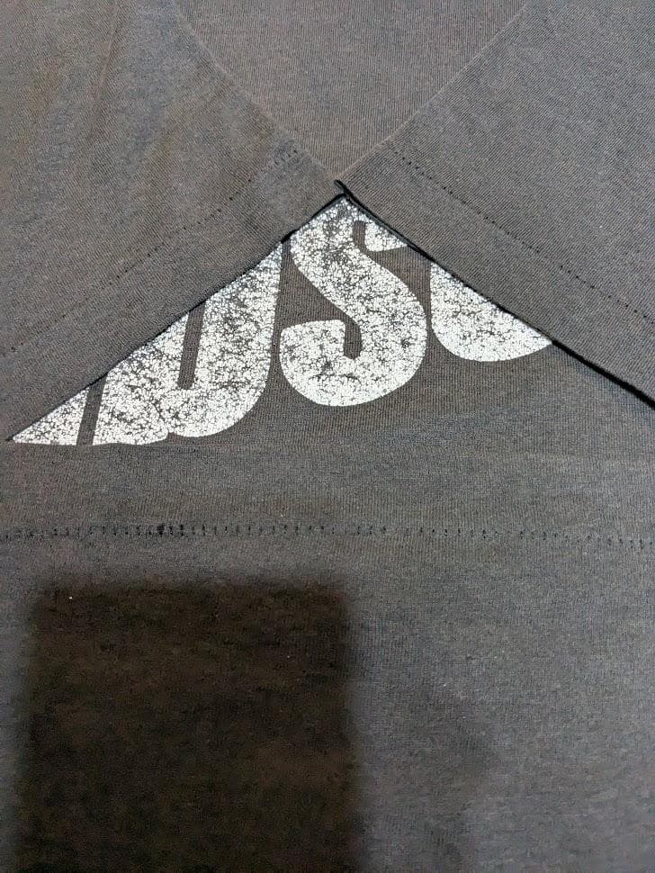 ★80sUSA製シングルステッチGibsonTシャツChampion青Hanes