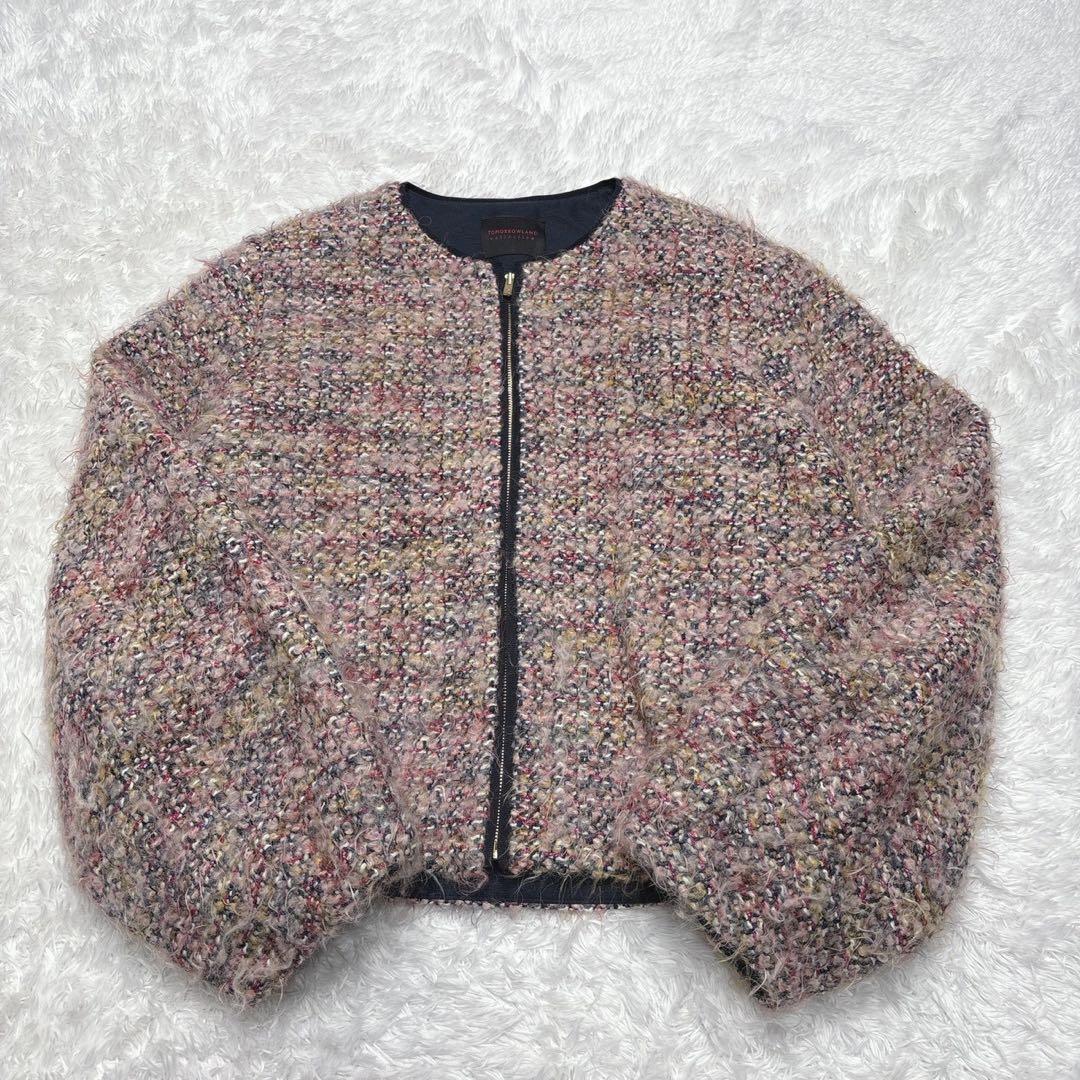 【美品】トゥモローランド ルミエールファンシーツイード ジップアップ