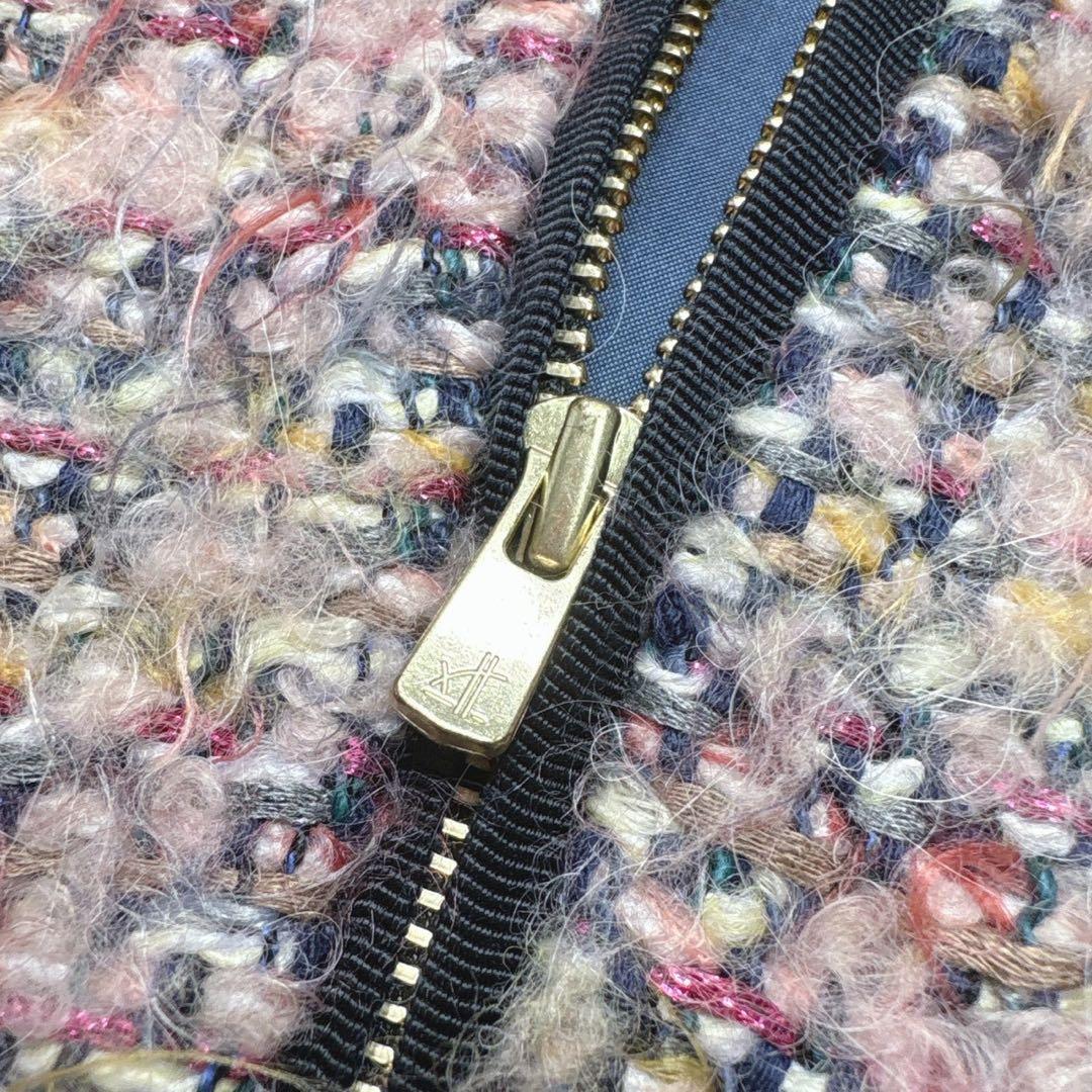 【美品】トゥモローランド ルミエールファンシーツイード ジップアップ