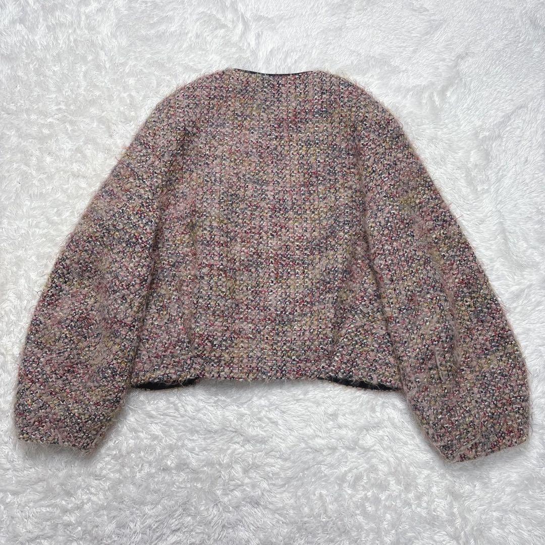 【美品】トゥモローランド ルミエールファンシーツイード ジップアップ