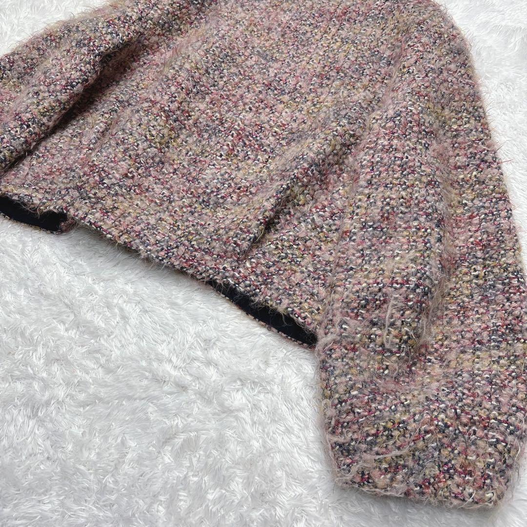 【美品】トゥモローランド ルミエールファンシーツイード ジップアップ