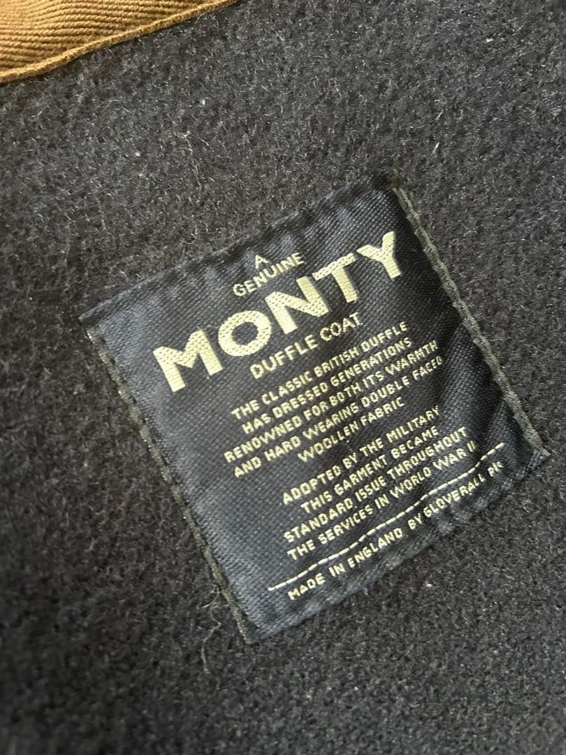 グローバーオール　 MONTY ダッフルコート ダークネイビーフード付き