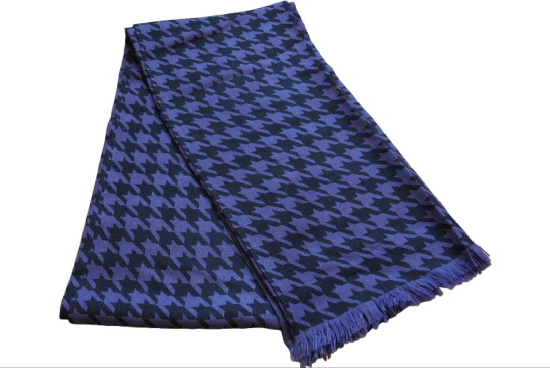 ERIC BOMPARD エリックボンパール カシミア マフラー 千鳥格子 紫