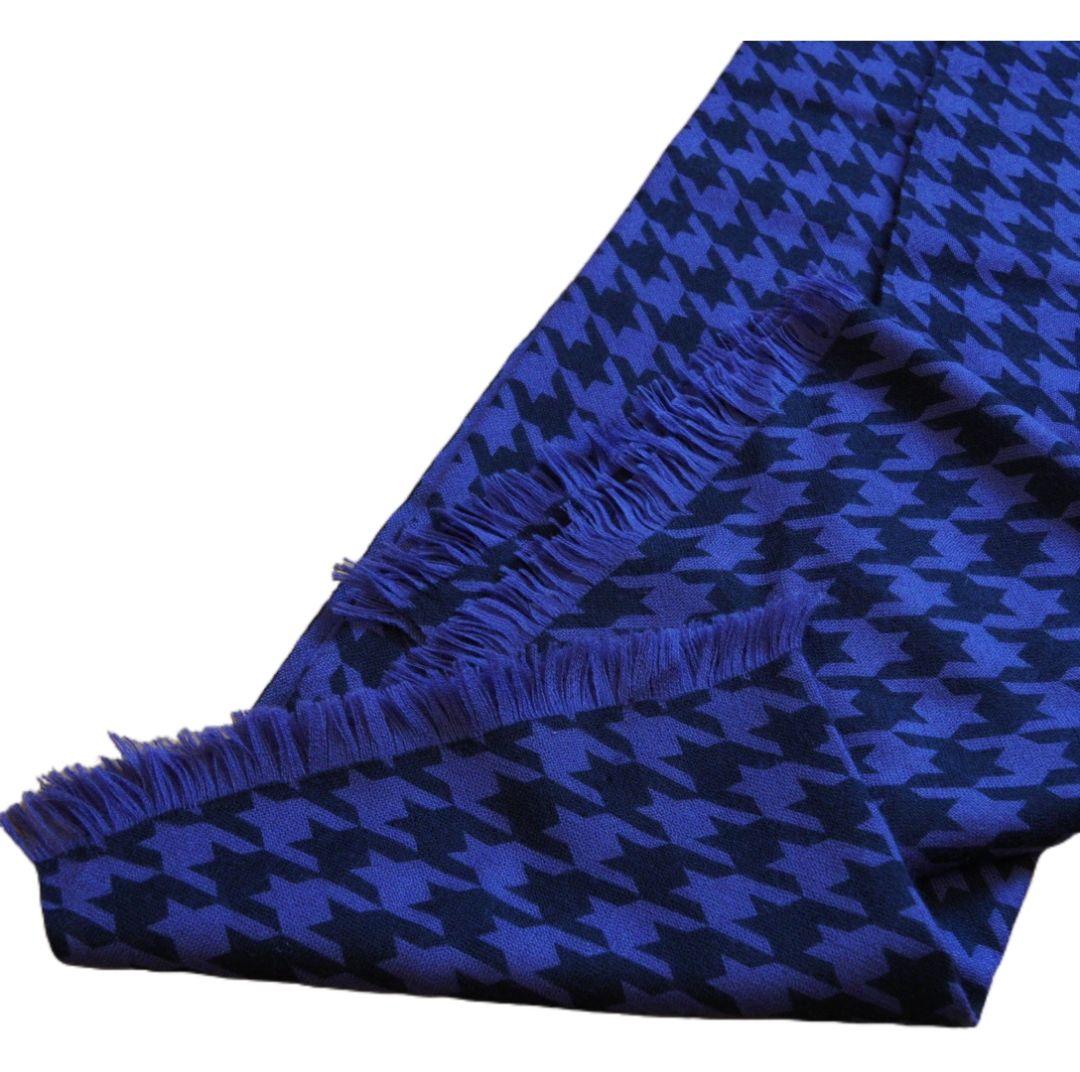 ERIC BOMPARD エリックボンパール カシミア マフラー 千鳥格子 紫