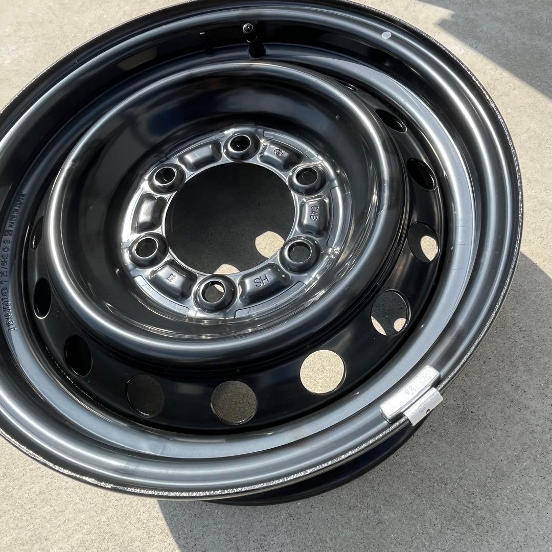 新車外し ダークプライムS トヨタ 200系 ハイエース 純正 スチールホイール