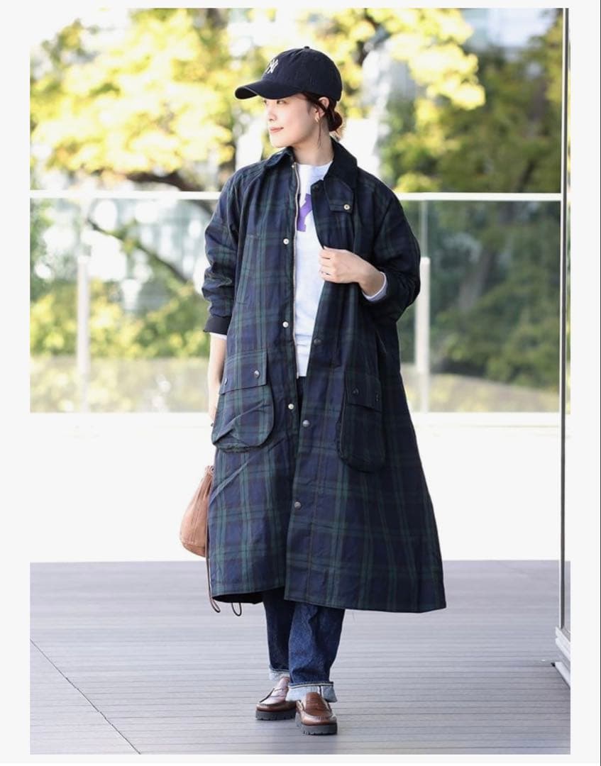 ビームスボーイ Barbour 別注 Balvenie Long Jacket