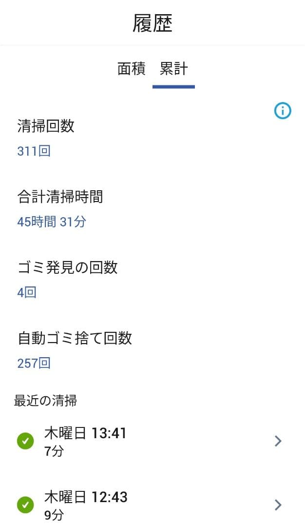 ルンバiRobotルンバi3+合計使用時間50時間未満