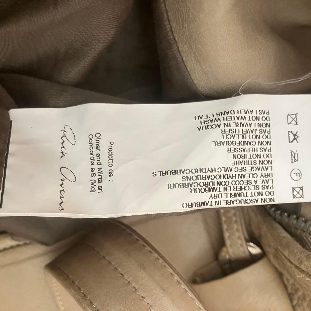 Rick Owens ラッカーニジップ カーフレザー ボストンバッグ