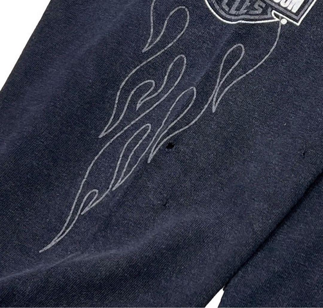 トップス HARLEY DAVIDSON OLD ENGLISH LOGO FLAME T