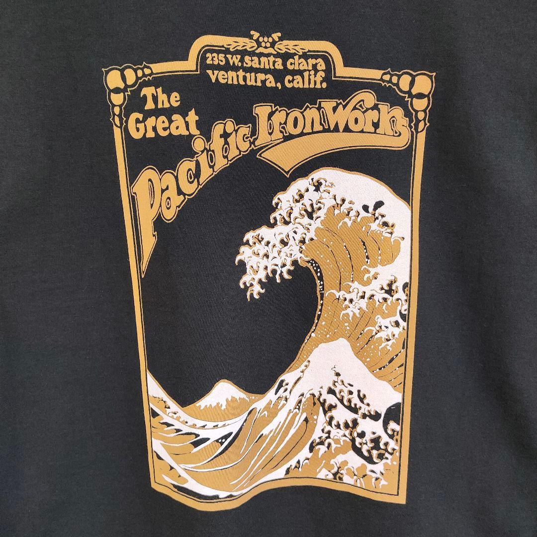 パタゴニア オーガニックコットン Tシャツ ブラック M 北斎 ビンテージ