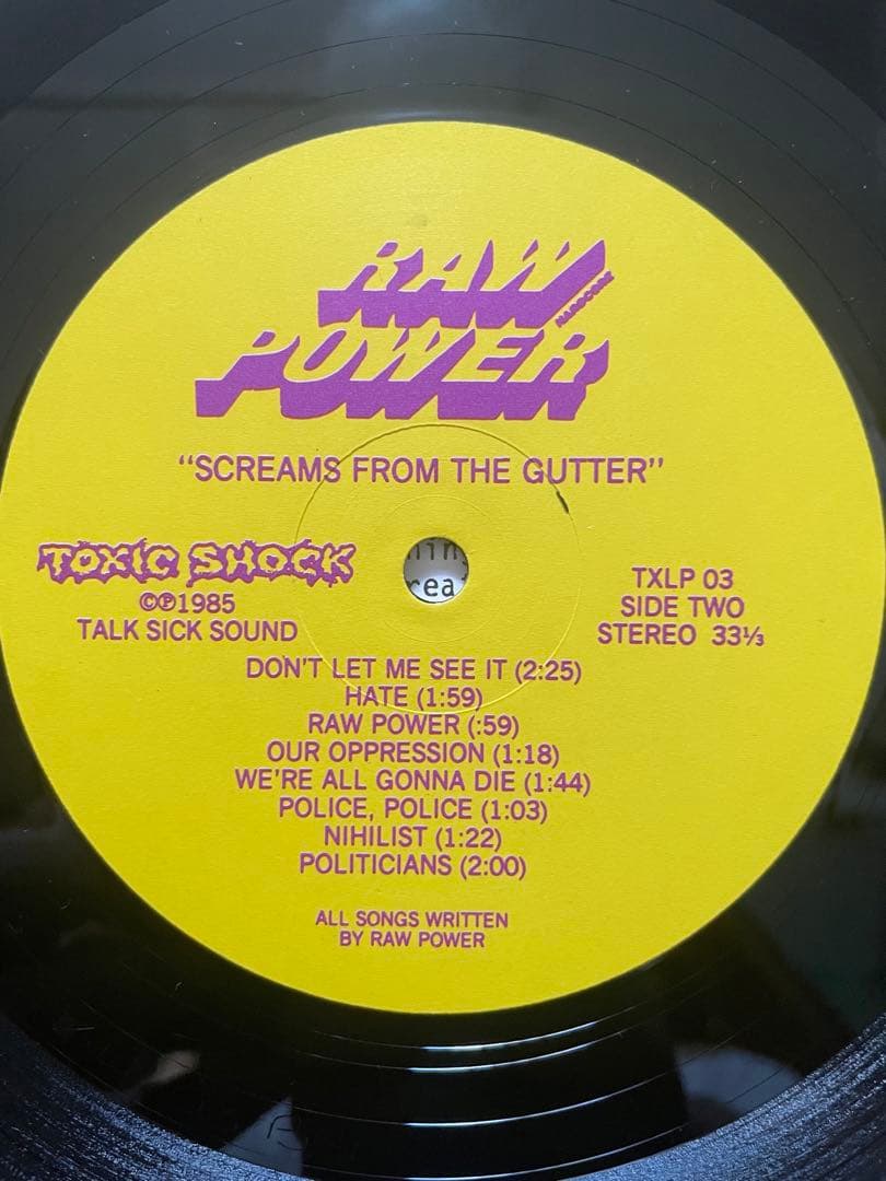 RAW POWER Scream From The Guitter ハードコア