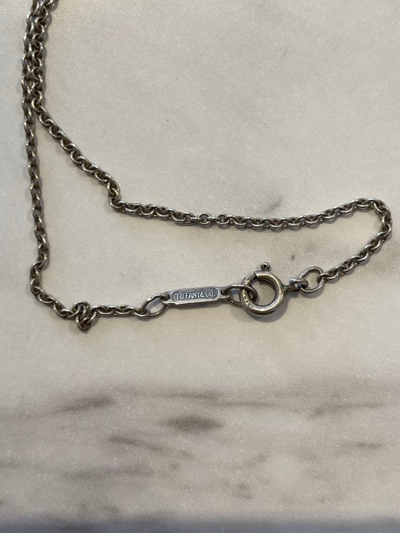 T*】様 Tiffany & Co. 十字架18kネックレス オリジナルポーチ付