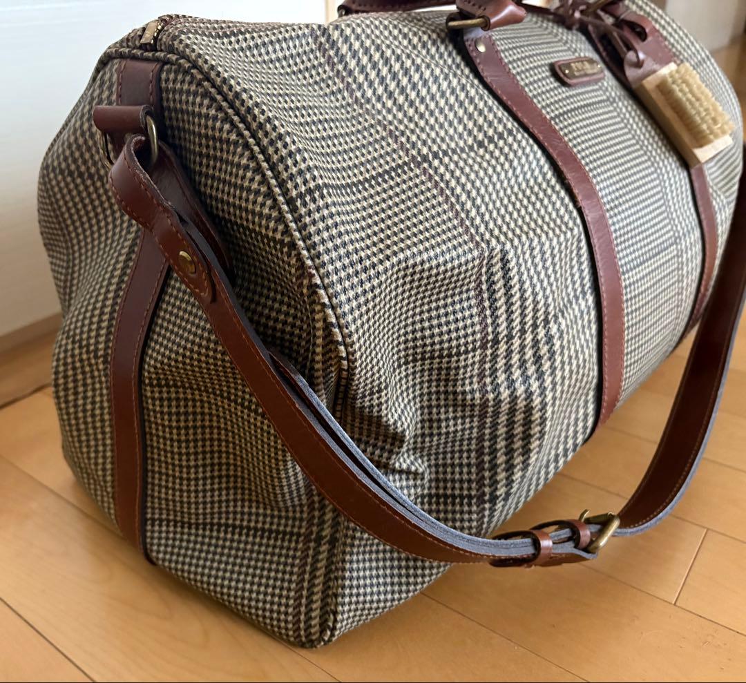 RALPH LAUREN　ラルフローレン　2way　ボストンバッグ　千鳥格子
