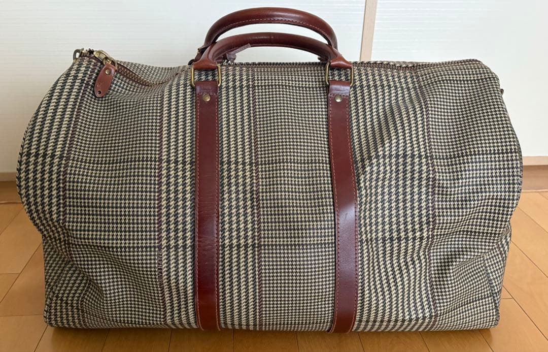 RALPH LAUREN　ラルフローレン　2way　ボストンバッグ　千鳥格子