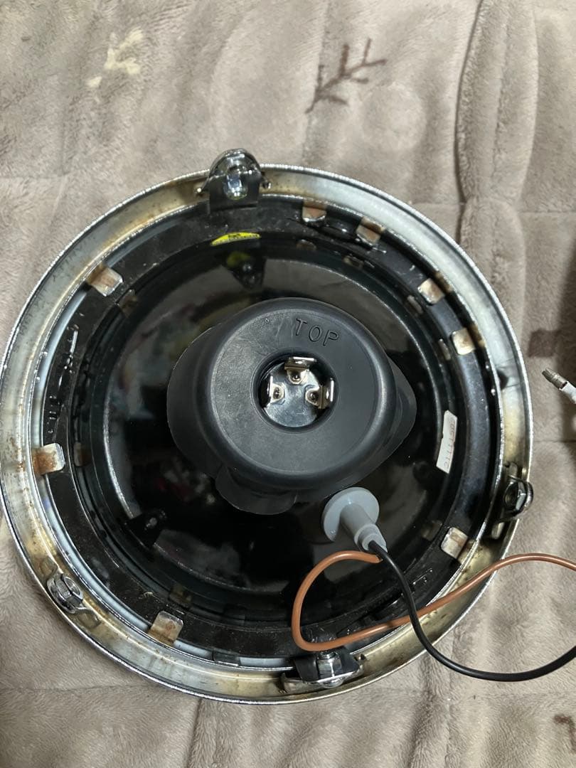 マーシャルヘッドライトイエロー889ケース付z1z2 180 カワサキスタンレー