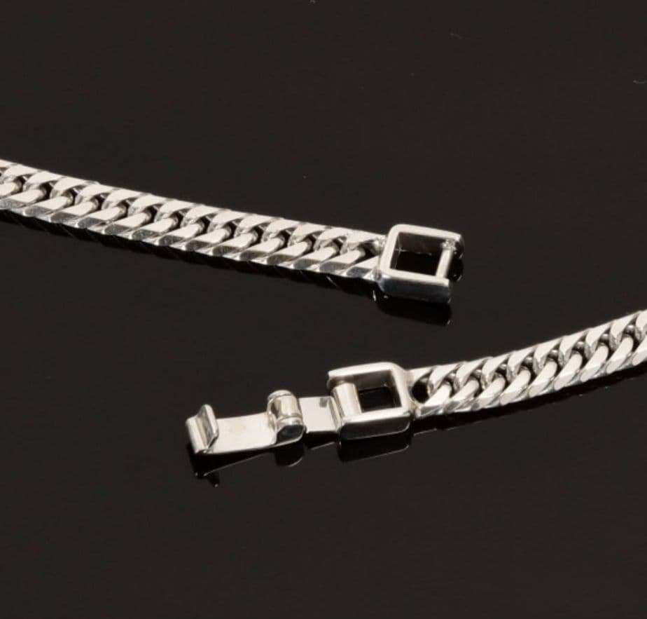 【喜平 】 シルバー925 ネックレス 6面ダブル 20g 50cm 中留