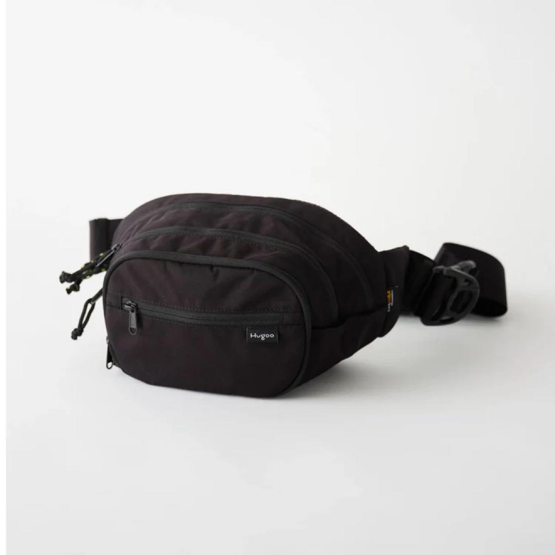 【美品】Hugoo（ハグー）抱っこ紐　ヒップシート付きショルダーバッグ