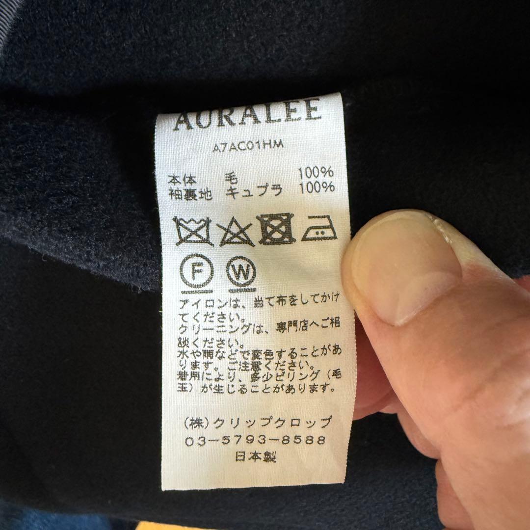 オーラリー HEAVY MELTON DUFFLE ダッフルコート　サイズ3