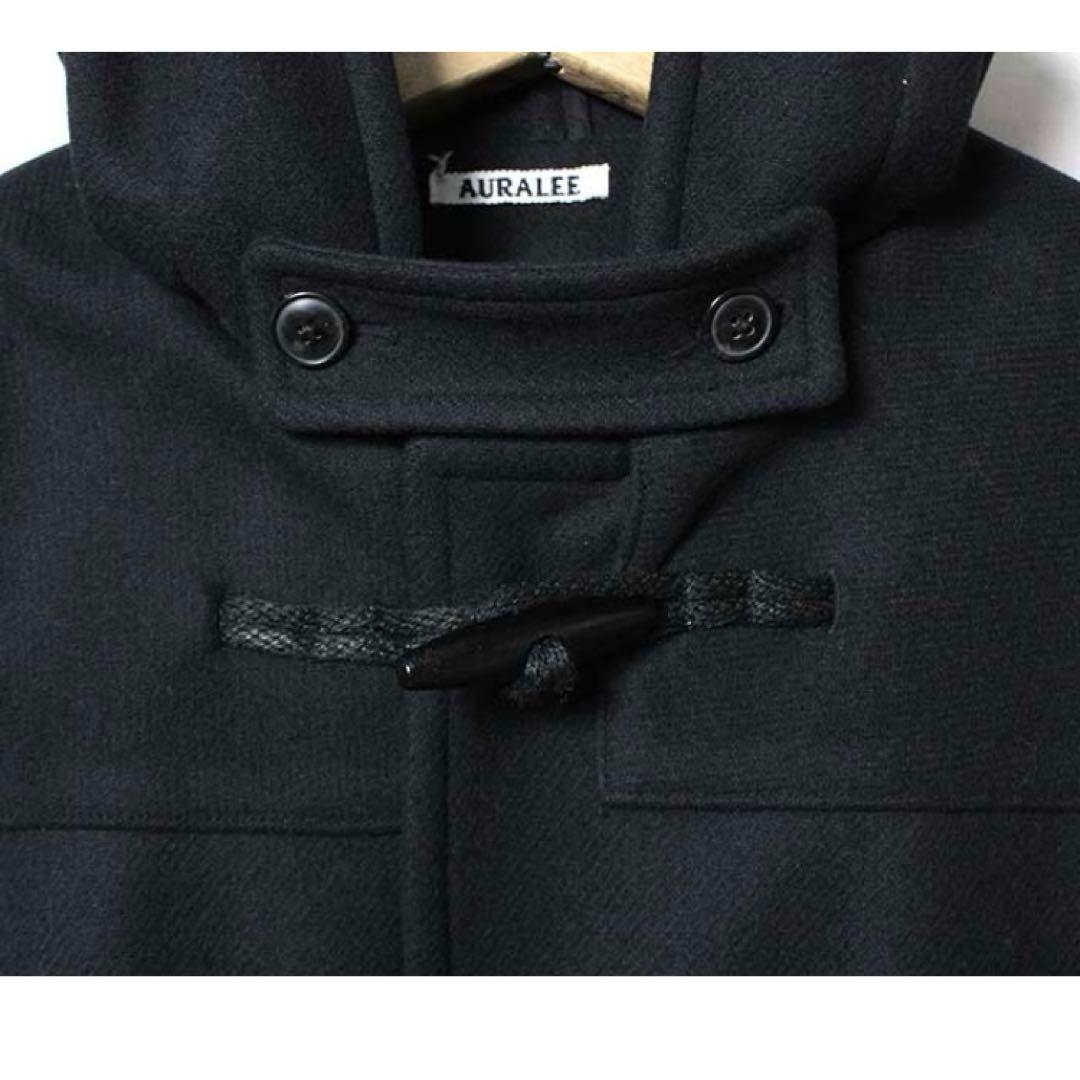 オーラリー HEAVY MELTON DUFFLE ダッフルコート　サイズ3