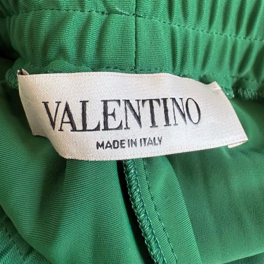 VALENTINO プリーツ ロングスカート レース マキシ丈 グリーン L
