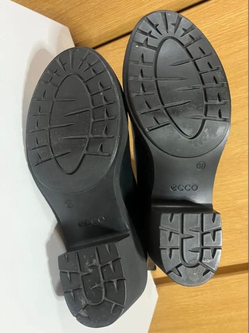ECCO エコー　ショートブーツ　サイドゴアブーツ　黒　37サイズ 23.5cm