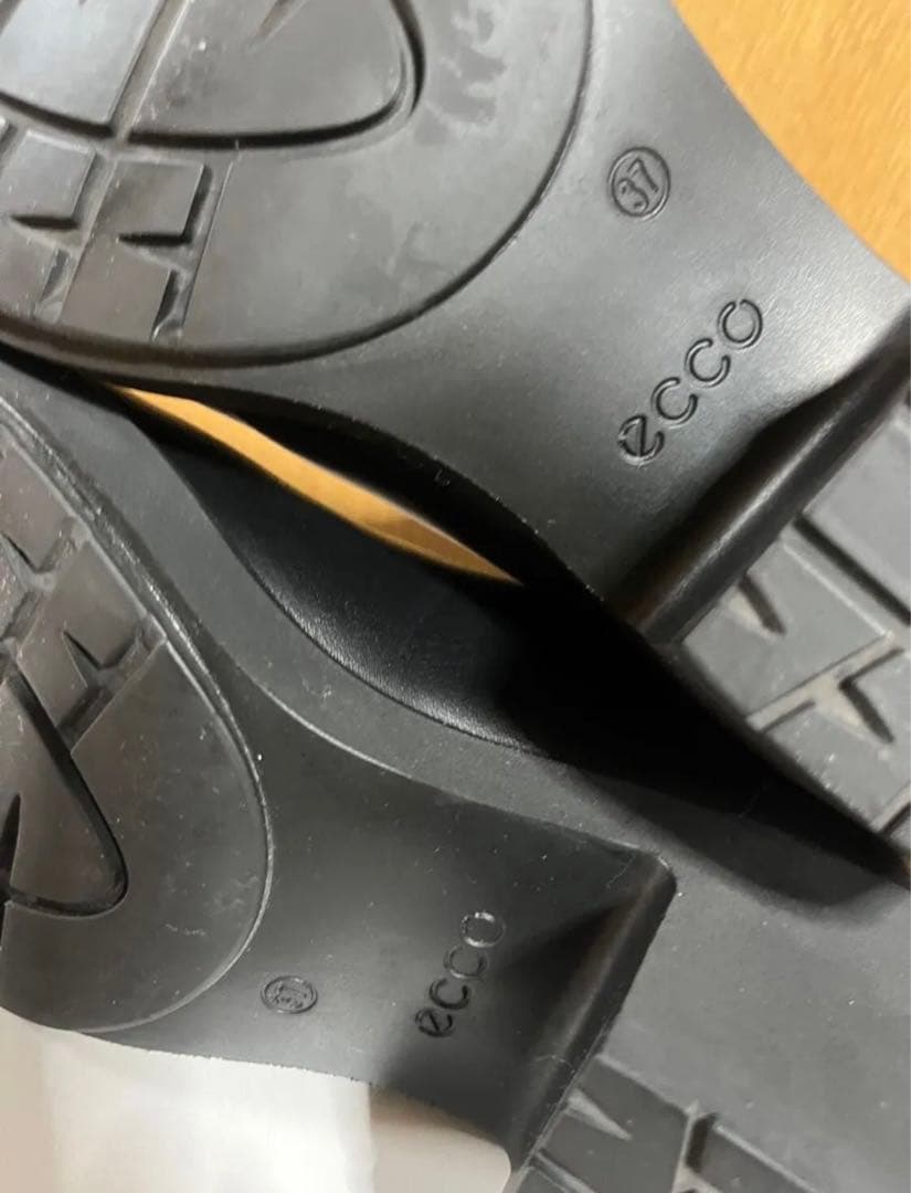 ECCO エコー　ショートブーツ　サイドゴアブーツ　黒　37サイズ 23.5cm