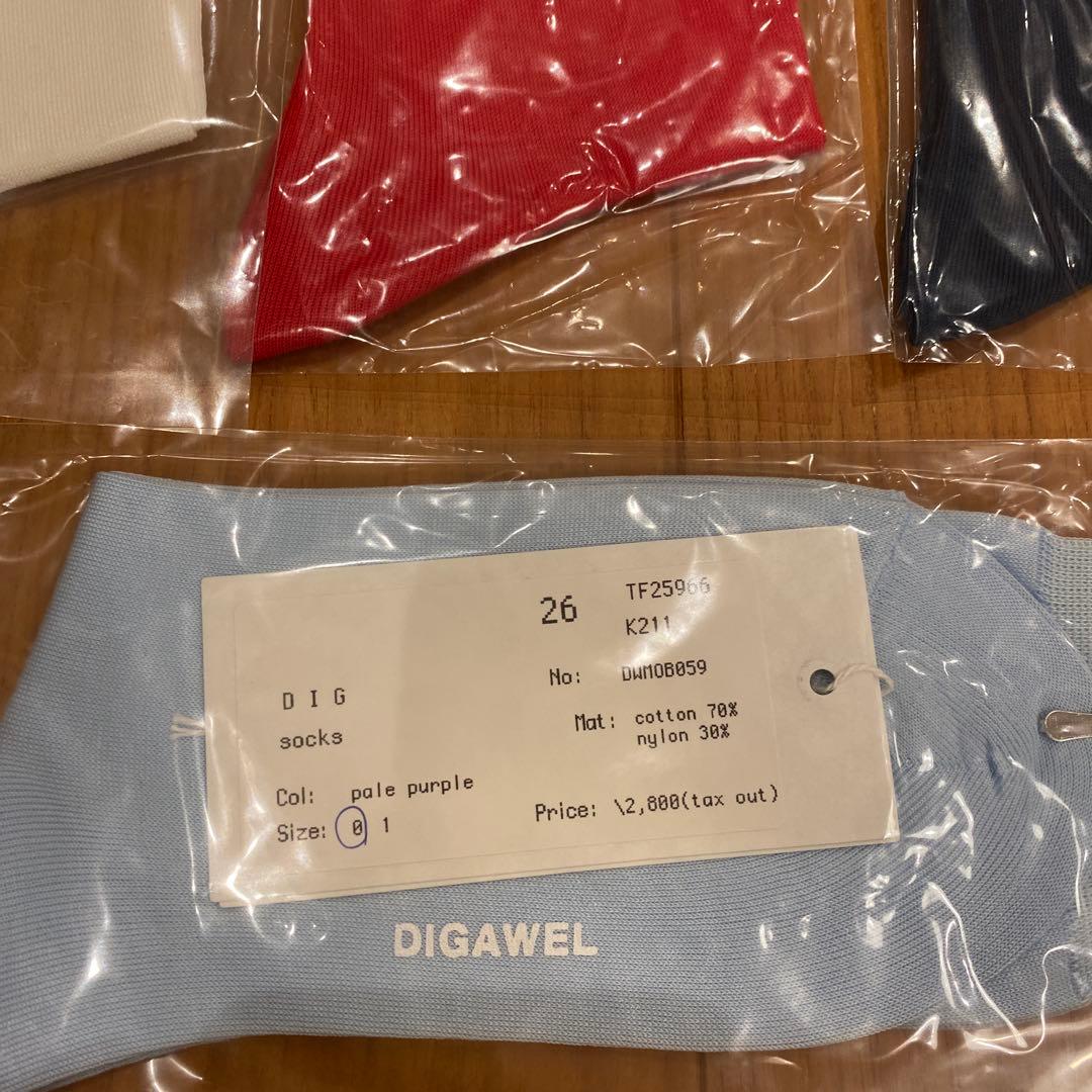 【新品未使用】DIGAWEL ソックス5足セット ディガウェル
