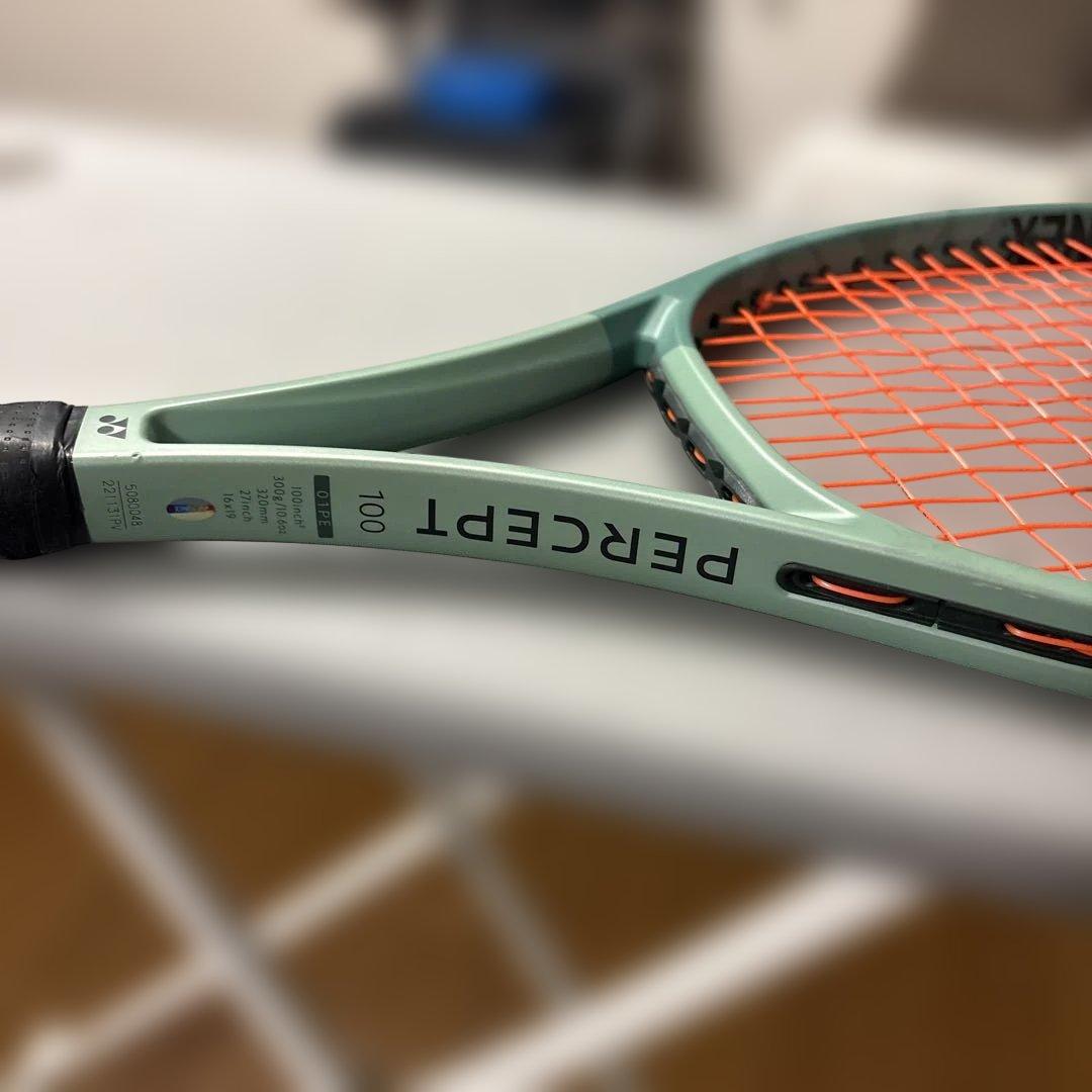 YONEX PERCEPT 100 G3 グリップサイズ3 グリーン/オレンジ