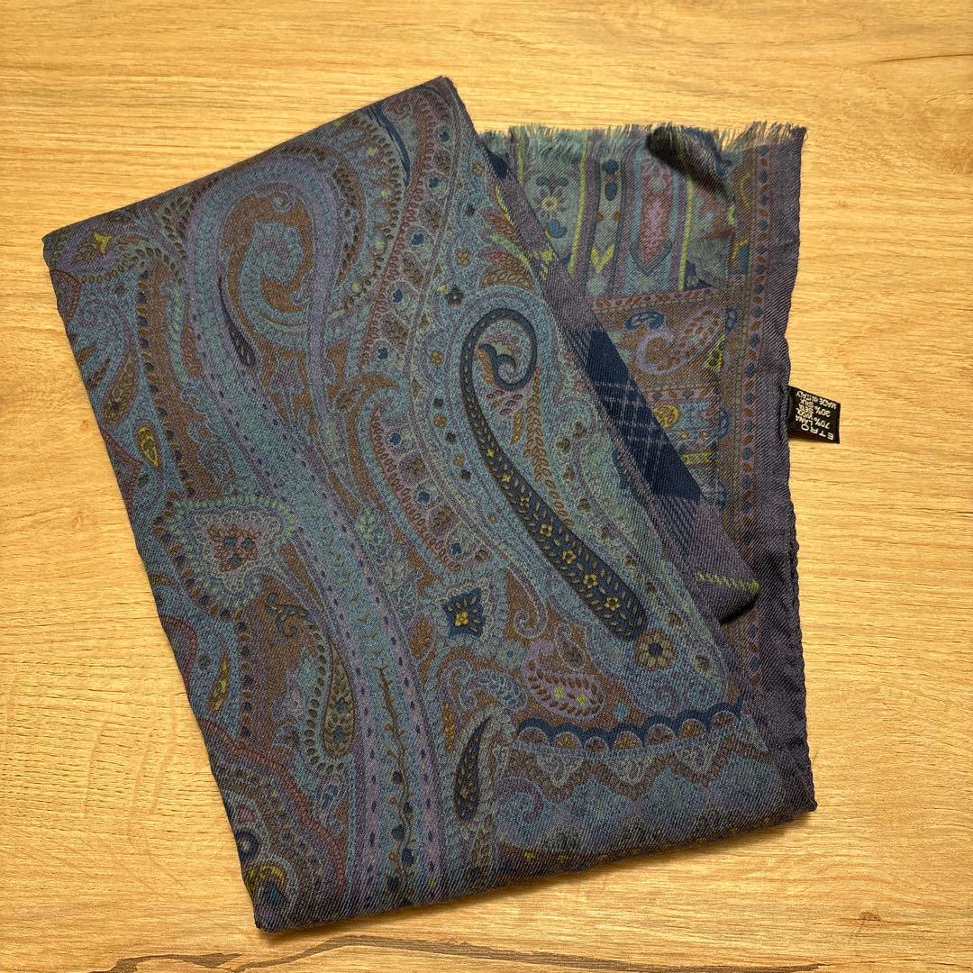 ETROエトロ　ペイズリー　大判ストール