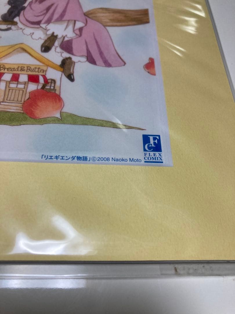 もとなおこ　初期作　リエギエンダ物語　直筆サイン入りイラストボード