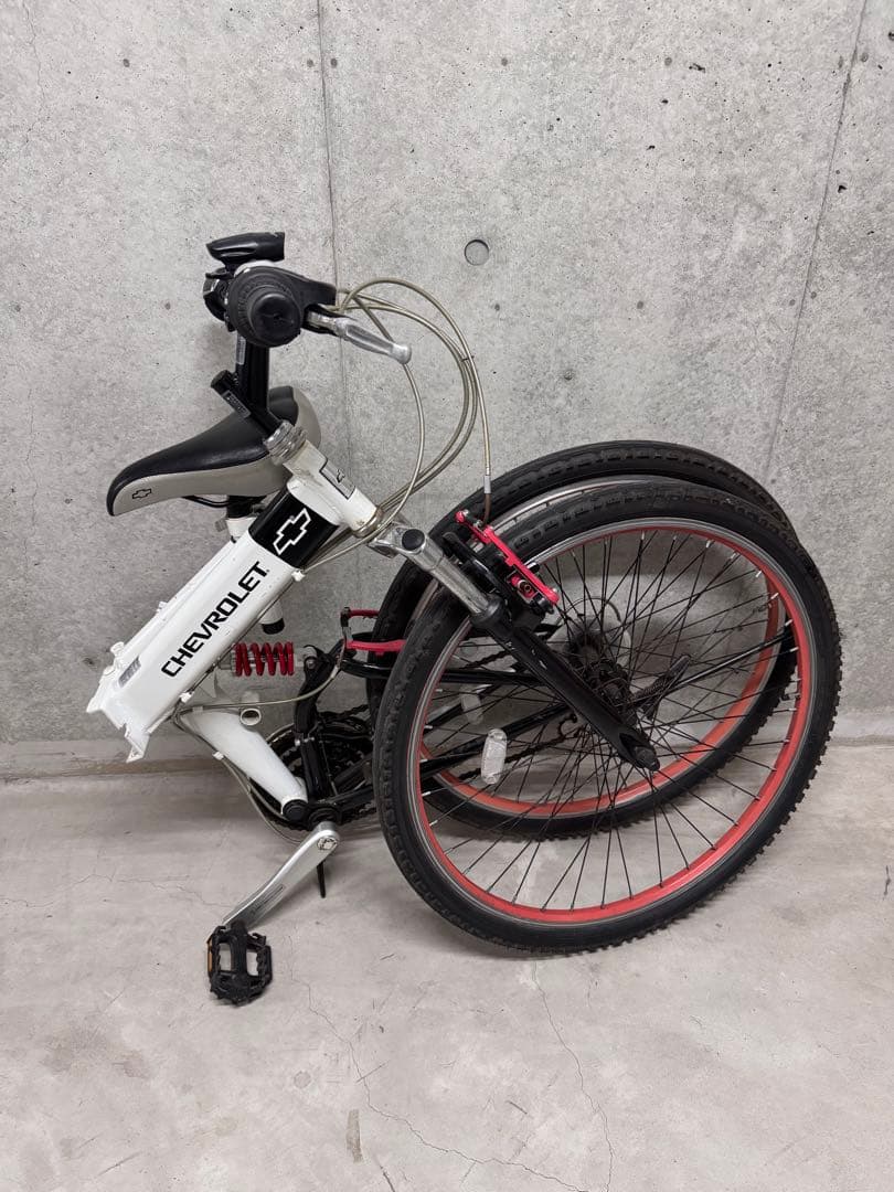 シボレー 折りたたみ自転車 MTB 26インチ 前後サスペンション（非対面渡し）