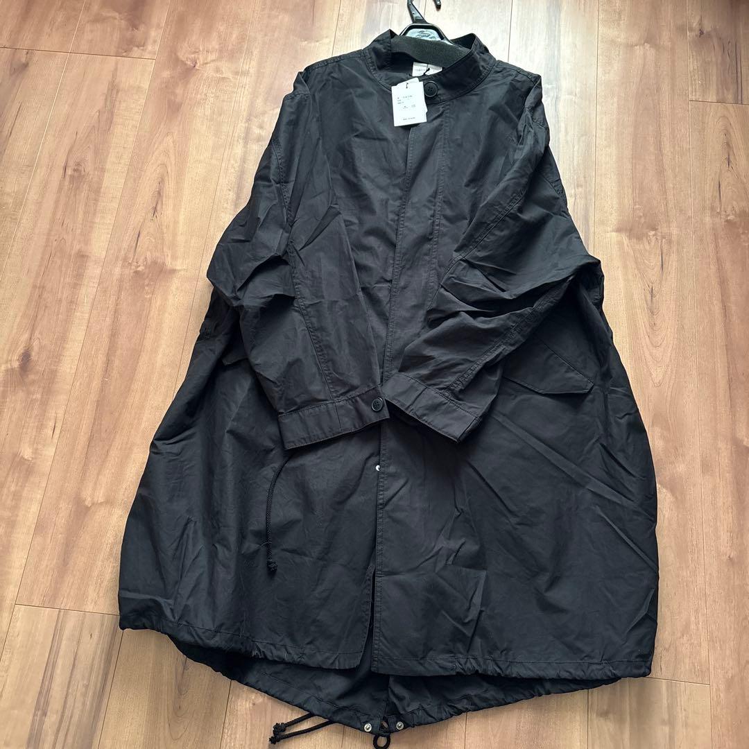 新品　fika 定価¥1万9800円　ロングコート　スコットクラブ　黒