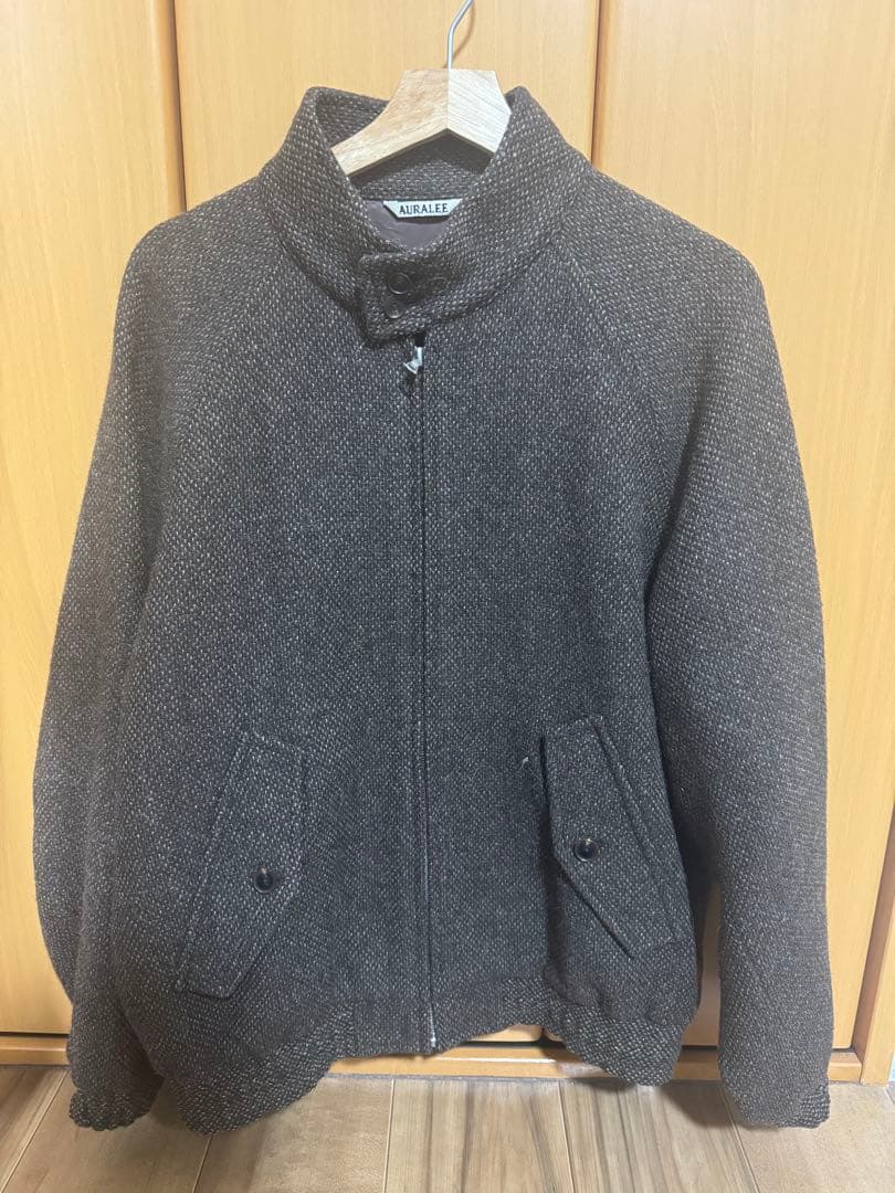 ジャケット・アウター LAMA SHETLAND WOOL TWEED ZIP BLOUSON 3