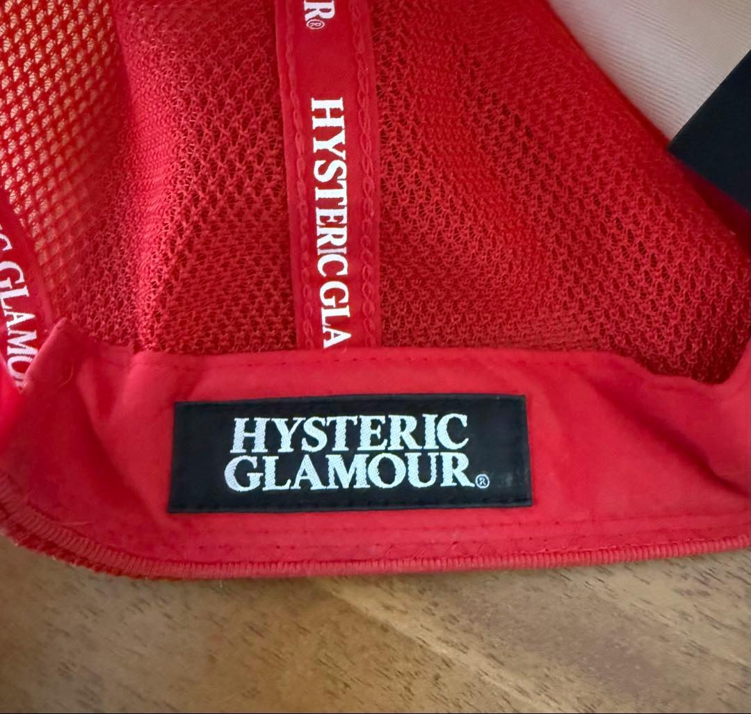 HYSTERIC GLAMOUR ロゴキャップ 赤白