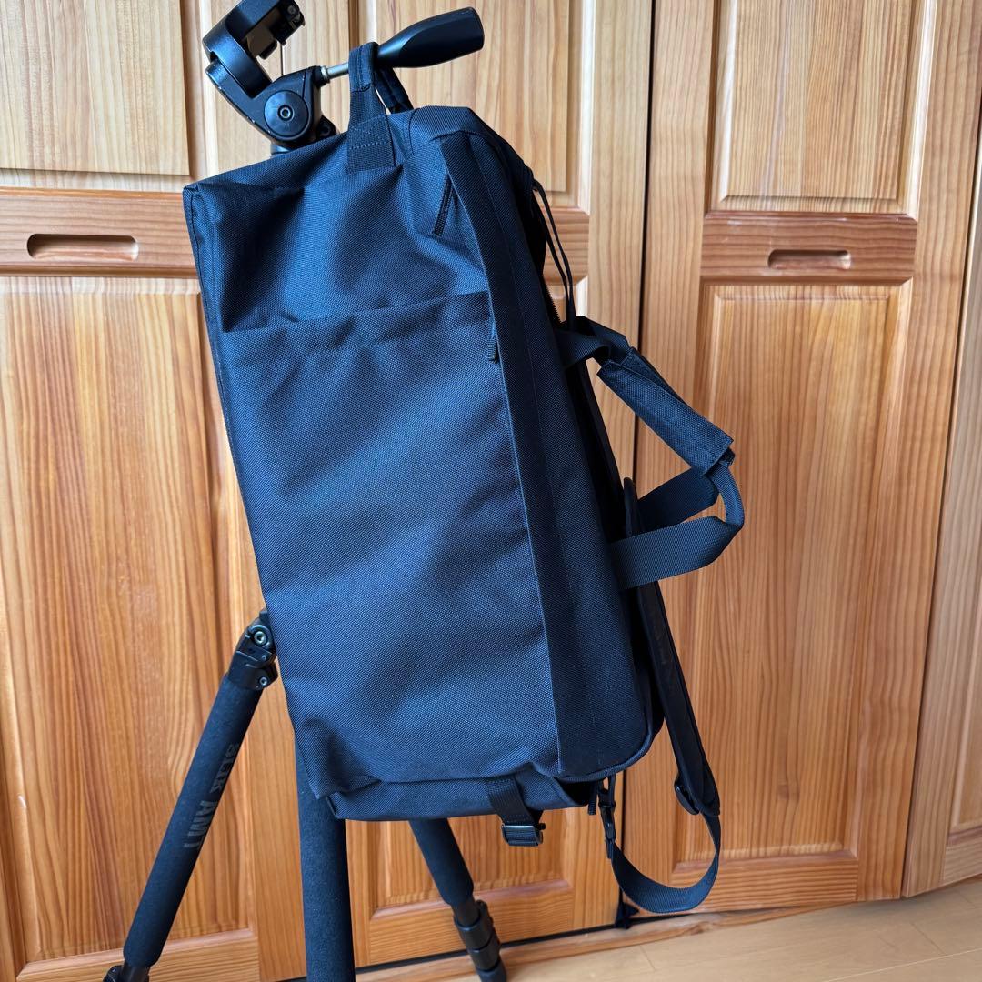 無印良品 撥水ボストンバッグ 黒 32×50×23 cm