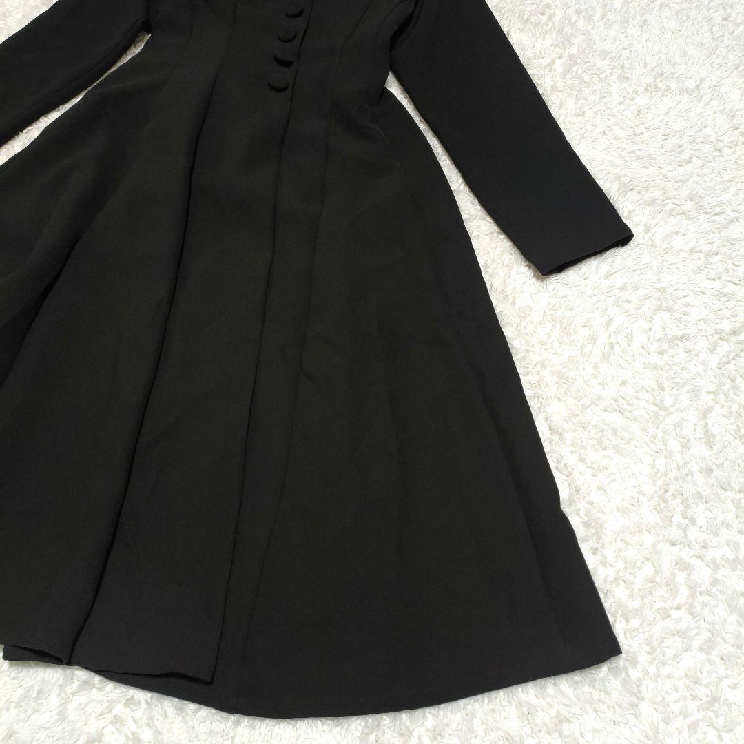 遊 jalan jalan 小竹正 Aライン ロングコート ショールカラー 黒