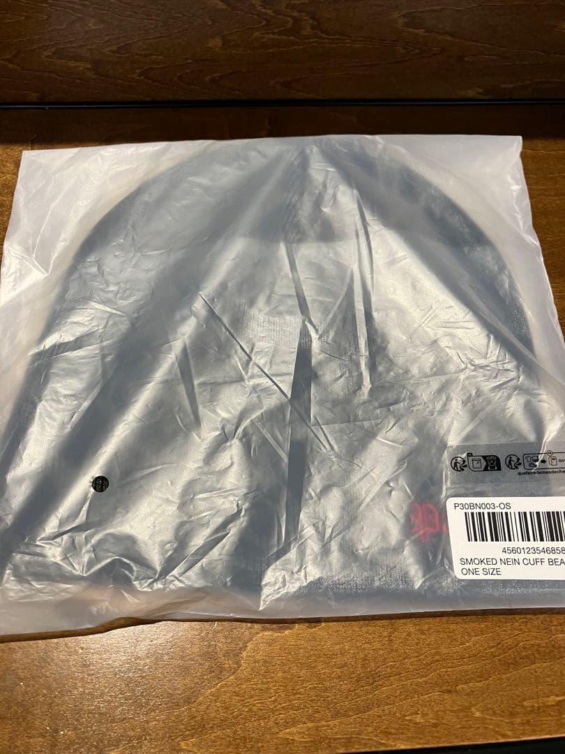 palace SMOKED NEIN CUFF BEANIE BLACK 新品
