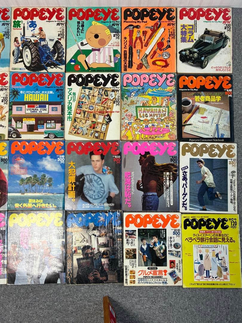 雑誌 ポパイ POPEYE 24冊 まとめ売り　'80〜カルチャー雑誌　Dセット
