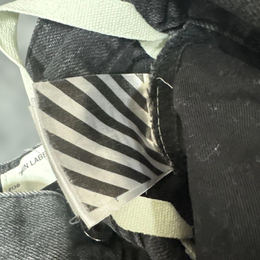 Off-White ブラックデニム ワイドレッグサイズ28