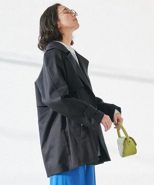 green label relaxing C/L ミドル トレンチ コート