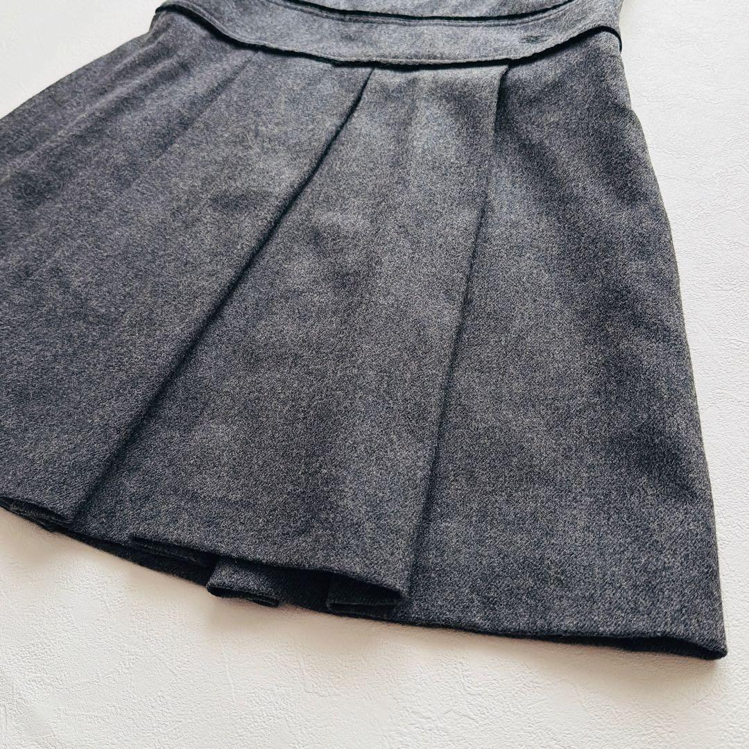 BURBERRY BLUE LABEL カシミヤ ジャンパースカート グレー