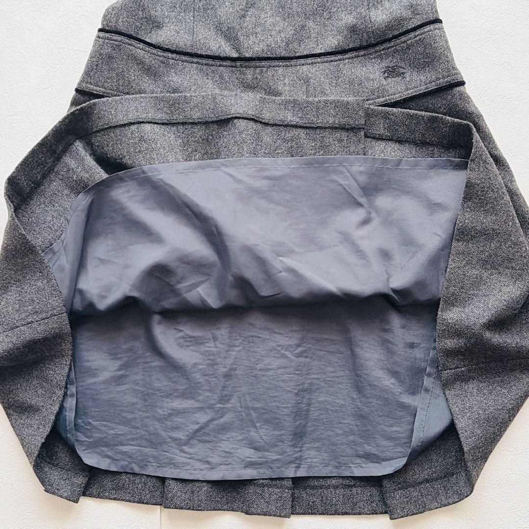BURBERRY BLUE LABEL カシミヤ ジャンパースカート グレー