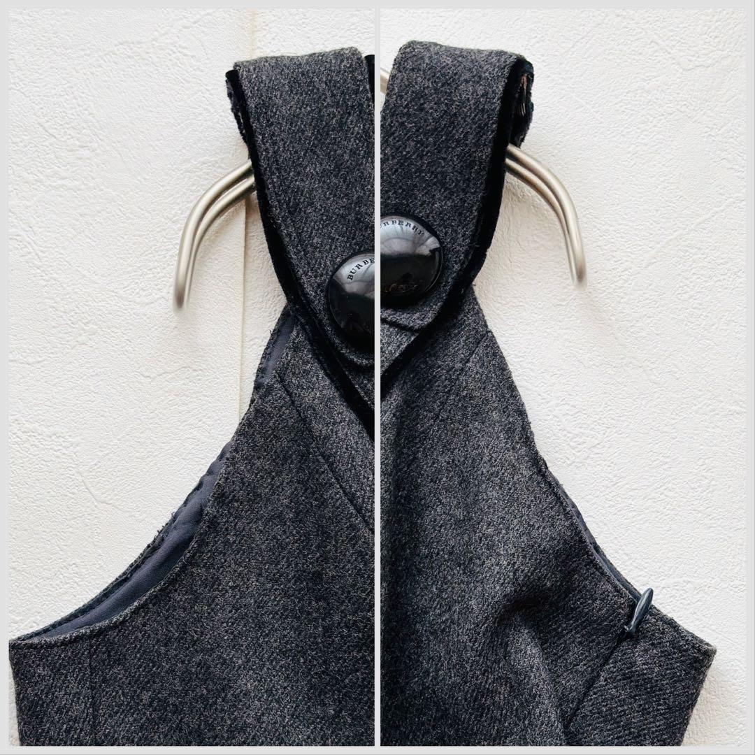 BURBERRY BLUE LABEL カシミヤ ジャンパースカート グレー
