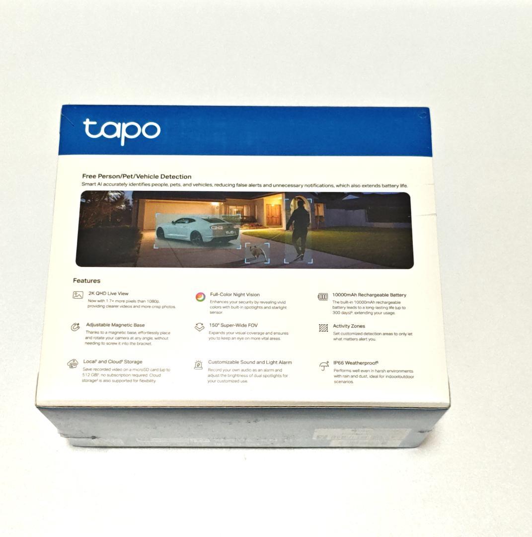 TP-Link Tapo C425 屋外防犯カメラ 2K ワイヤレス