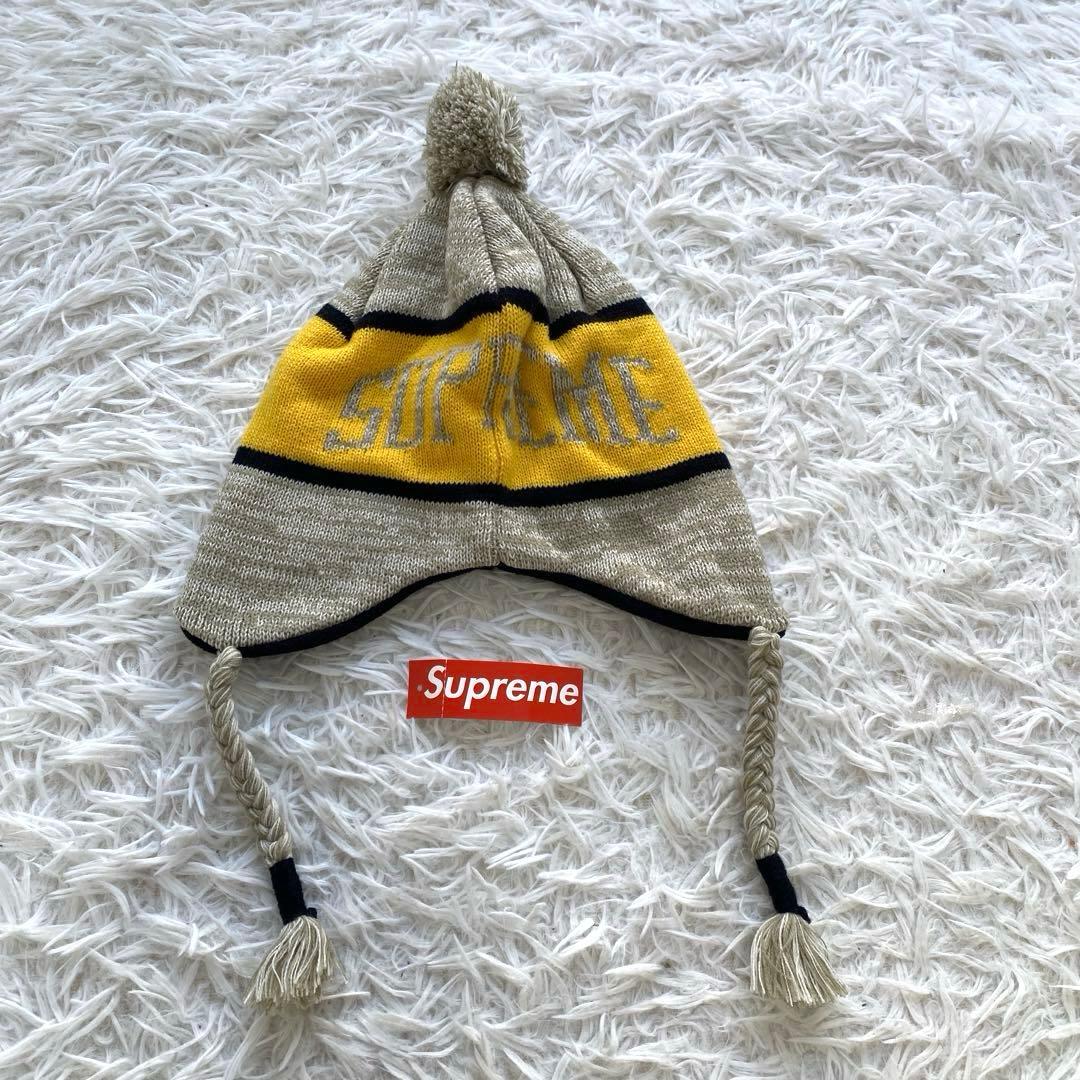 (*)様 新品　Supreme シュプリーム　イヤーフラップ　ビーニー　ニット帽