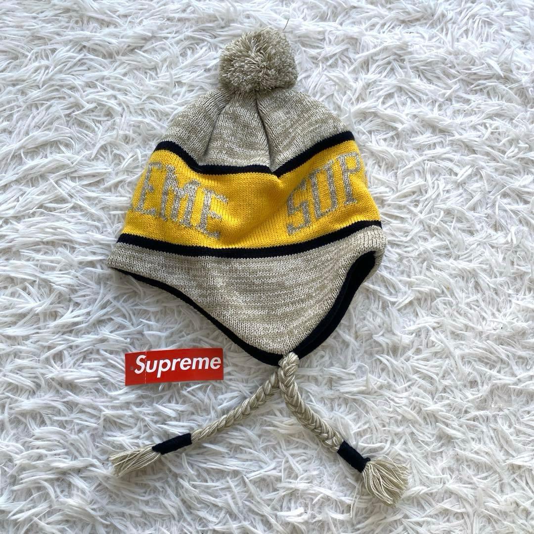 (*)様 新品　Supreme シュプリーム　イヤーフラップ　ビーニー　ニット帽