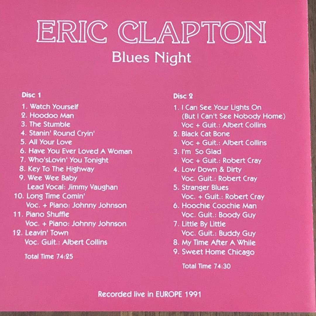 2CD！エリック・クラプトン/Blues Night/London,1991
