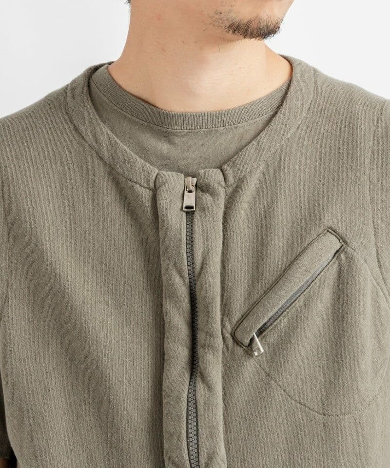 nonnative HIKER VEST COTTON SWEAT 2 セメント