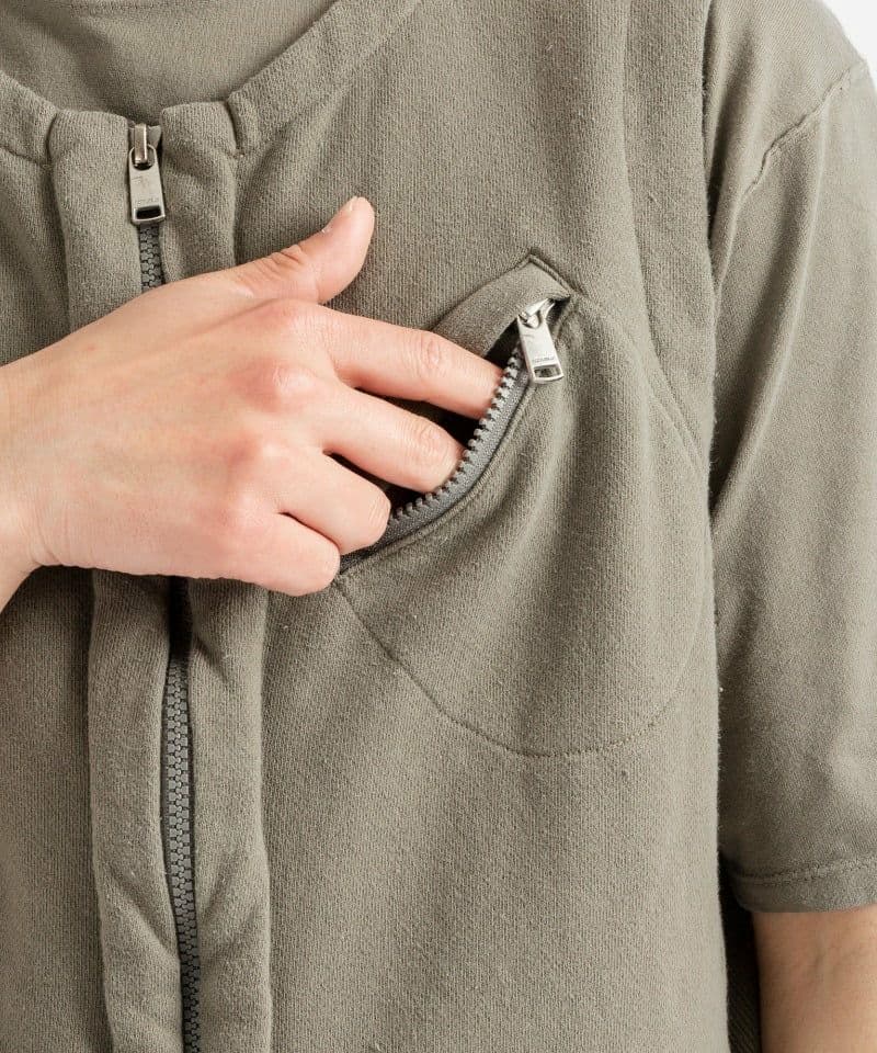 nonnative HIKER VEST COTTON SWEAT 2 セメント